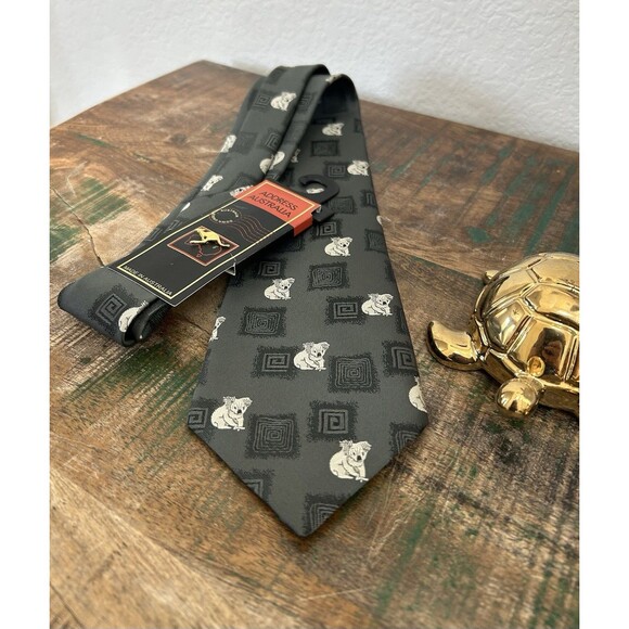 Australia By A. Royal & Co. Grey Koala Men's Neck Tie NWT - Picture 1 of 6